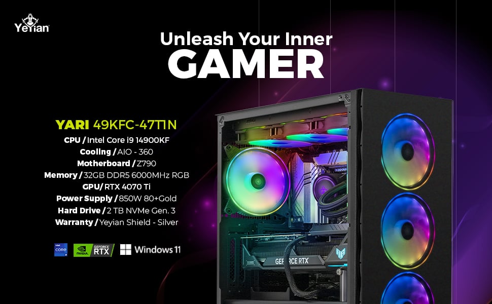 Yeyian YPI-YA49KFC-47T1N Gaming Desktop  